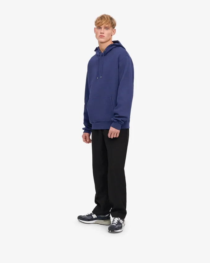 Sweat à capuche Classic Organic en coton bio - Bleu marine