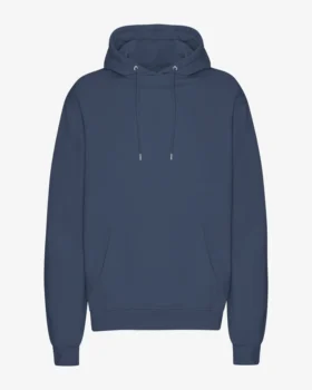 Sweat à capuche Classic Organic en coton bio - Bleu pétrole