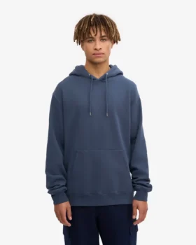 Sweat à capuche Classic Organic en coton bio – Bleu pétrole