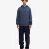 Sweat à capuche Classic Organic en coton bio - Bleu pétrole