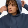 Sweat à capuche Classic Organic en coton bio - Bleu pétrole