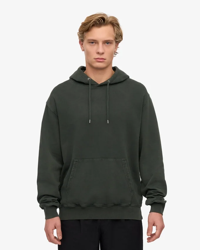 Sweat à capuche Classic Organic en coton bio - Forêt de minuit