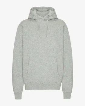 Sweat à capuche Classic Organic en coton bio - Gris chiné