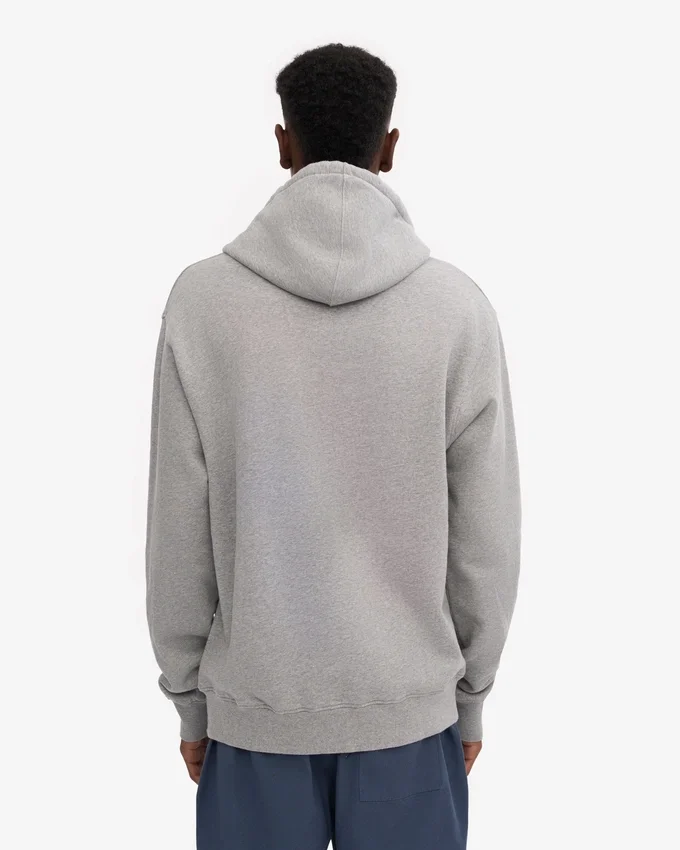 Sweat à capuche Classic Organic en coton bio - Gris chiné