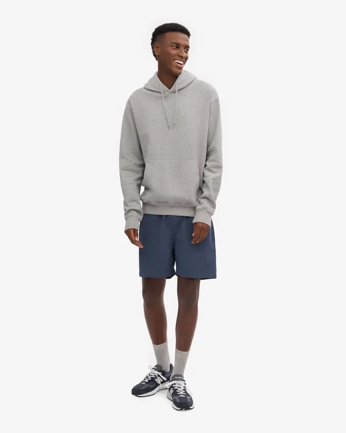 Sweat à capuche Classic Organic en coton bio - Gris chiné