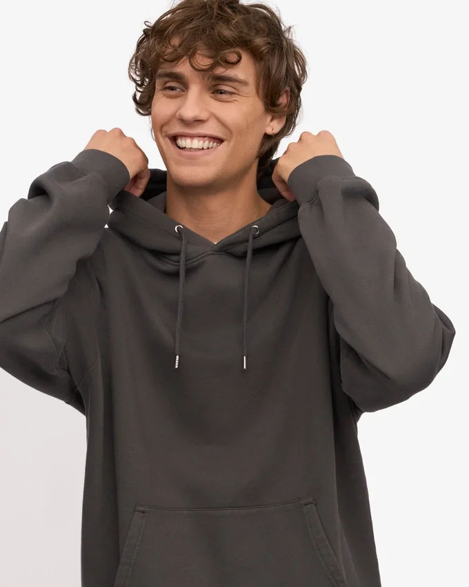Sweat à capuche Classic Organic en coton bio - Gris lave