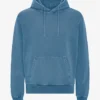 Sweat à capuche Classic Organic en coton bio - Indigo délavé