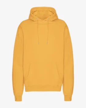 Sweat à capuche Classic Organic en coton bio - Jaune brûlé