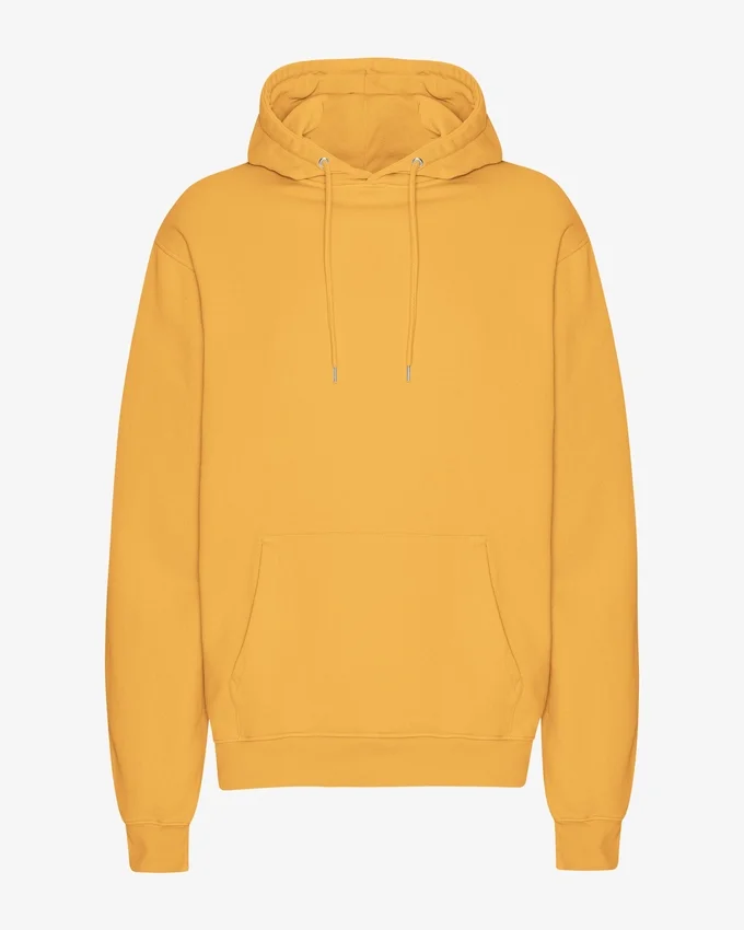 Sweat à capuche Classic Organic en coton bio - Jaune brûlé