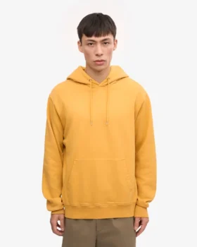 Sweat à capuche Classic Organic en coton bio – Jaune brûlé