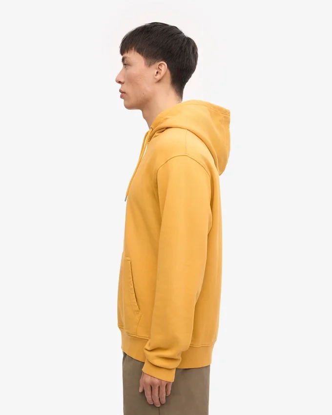 Sweat à capuche Classic Organic en coton bio - Jaune brûlé