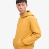 Sweat à capuche Classic Organic en coton bio - Jaune brûlé