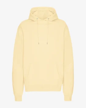 Sweat à capuche Classic Organic en coton bio - Jaune pâle