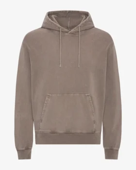 Sweat à capuche Classic Organic en coton bio - Kaki délavé