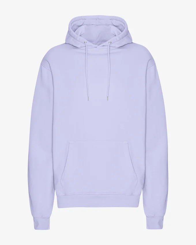 Sweat à capuche Classic Organic en coton bio - Lavande pâle
