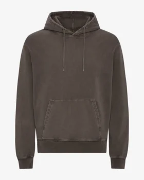 Sweat à capuche Classic Organic en coton bio - Marron délavé