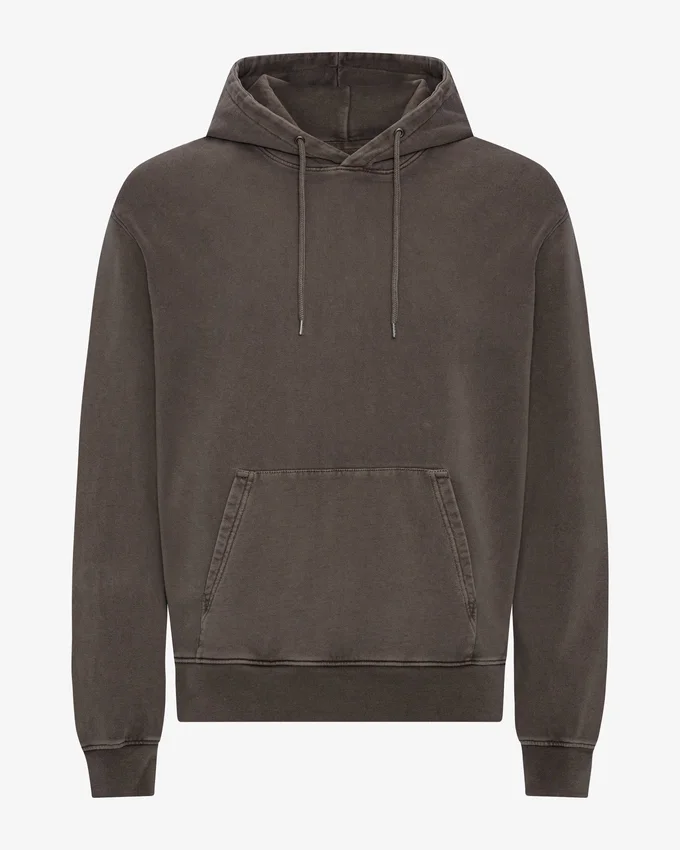 Sweat à capuche Classic Organic en coton bio - Marron délavé