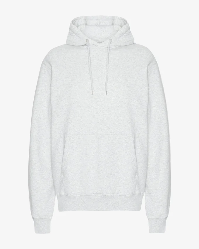 Sweat à capuche Classic Organic en coton bio - Mélange neige