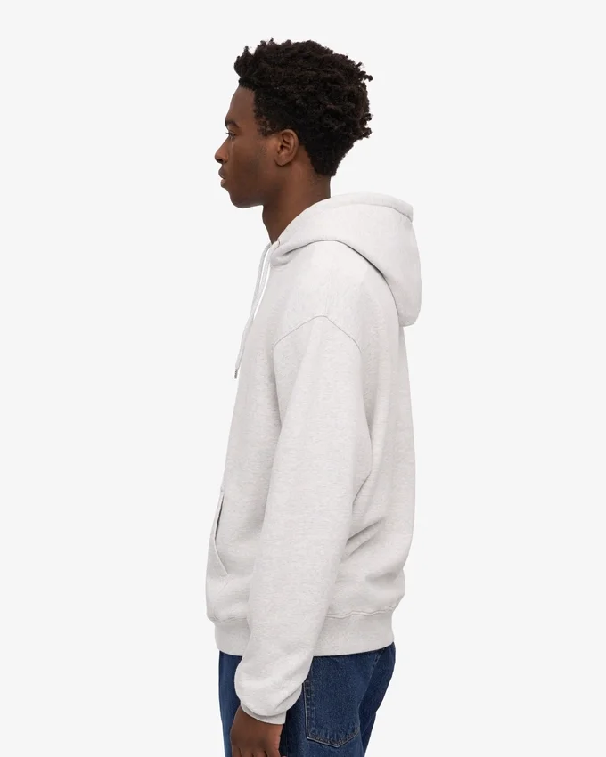 Sweat à capuche Classic Organic en coton bio - Mélange neige