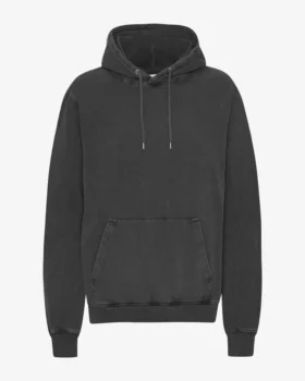Sweat à capuche Classic Organic en coton bio - Noir délavé