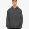 Sweat à capuche Classic Organic en coton bio - Noir délavé