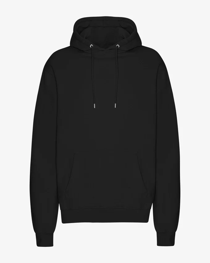 Sweat à capuche Classic Organic en coton bio - Noir intense