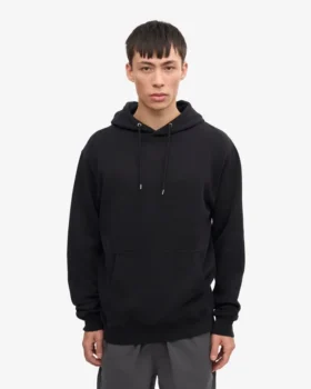 Sweat à capuche Classic Organic en coton bio – Noir intense