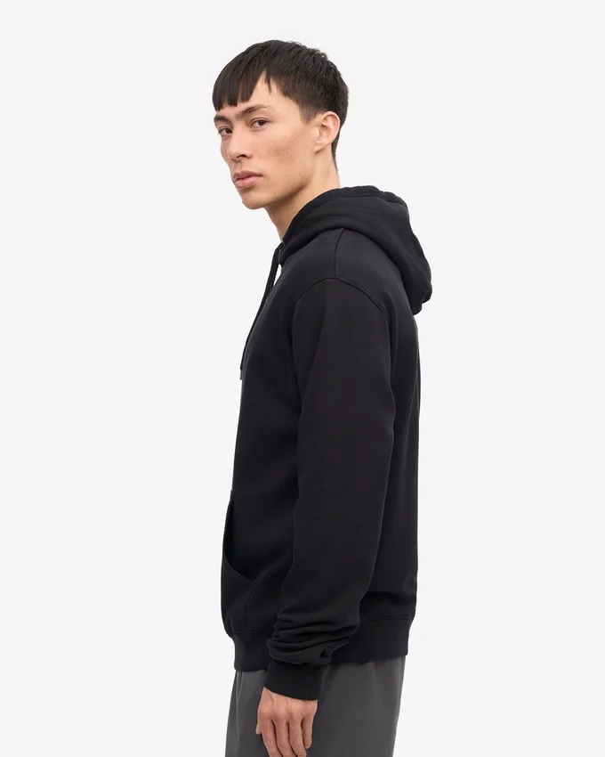 Sweat à capuche Classic Organic en coton bio - Noir intense