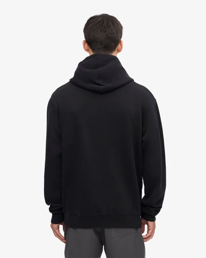 Sweat à capuche Classic Organic en coton bio - Noir intense