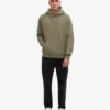 Sweat à capuche Classic Organic en coton bio - Olive poussiéreux