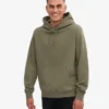 Sweat à capuche Classic Organic en coton bio - Olive poussiéreux
