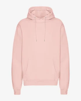 Sweat à capuche Classic Organic en coton bio - Rose délavé