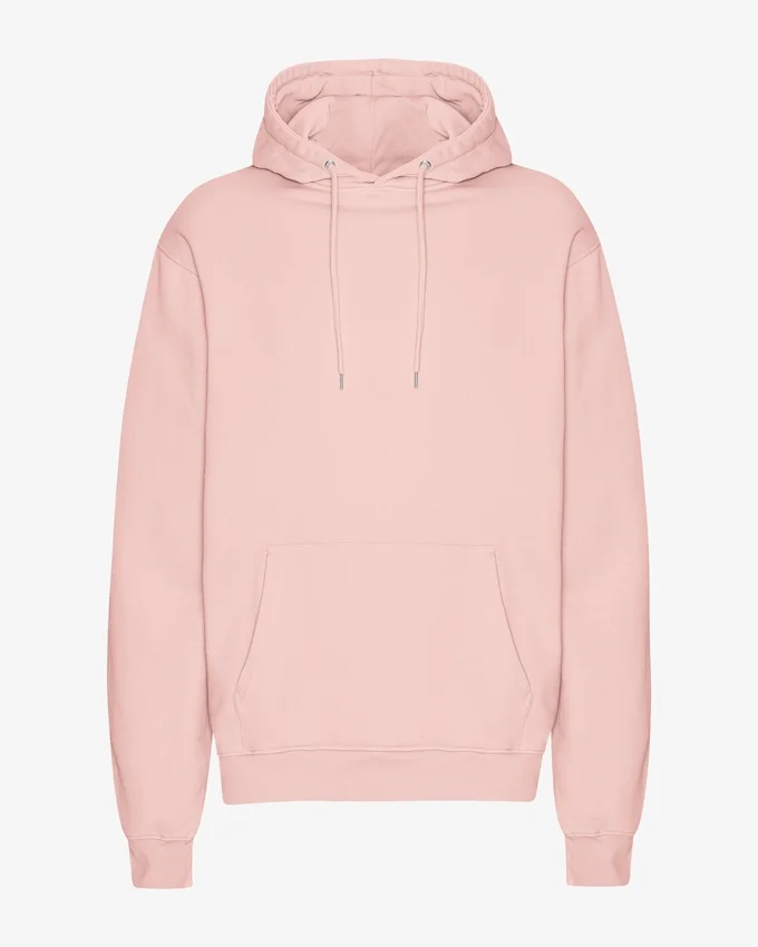 Sweat à capuche Classic Organic en coton bio - Rose délavé