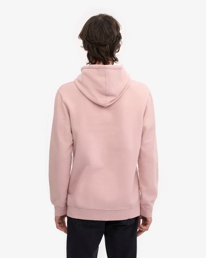 Sweat à capuche Classic Organic en coton bio - Rose délavé