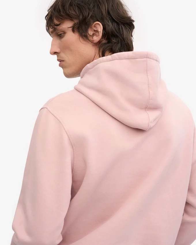 Sweat à capuche Classic Organic en coton bio - Rose délavé