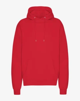 Sweat à capuche Classic Organic en coton bio - Rouge écarlate