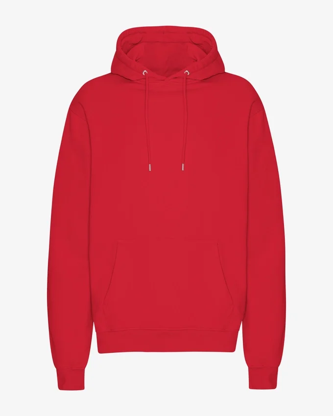 Sweat à capuche Classic Organic en coton bio - Rouge écarlate