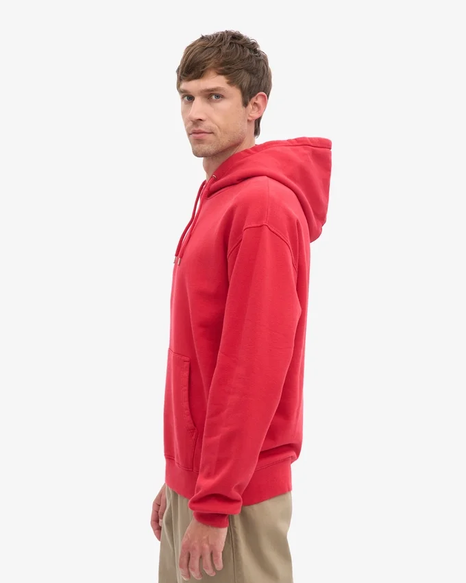 Sweat à capuche Classic Organic en coton bio - Rouge écarlate
