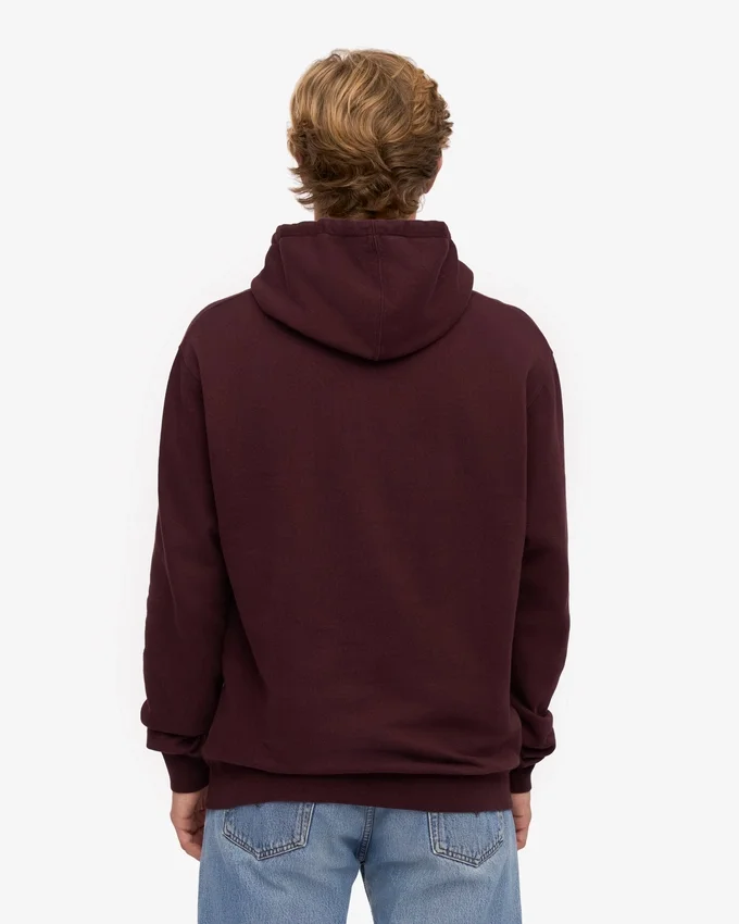 Sweat à capuche Classic Organic en coton bio - Rouge sang de bœuf