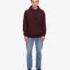 Sweat à capuche Classic Organic en coton bio - Rouge sang de bœuf