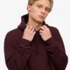 Sweat à capuche Classic Organic en coton bio - Rouge sang de bœuf