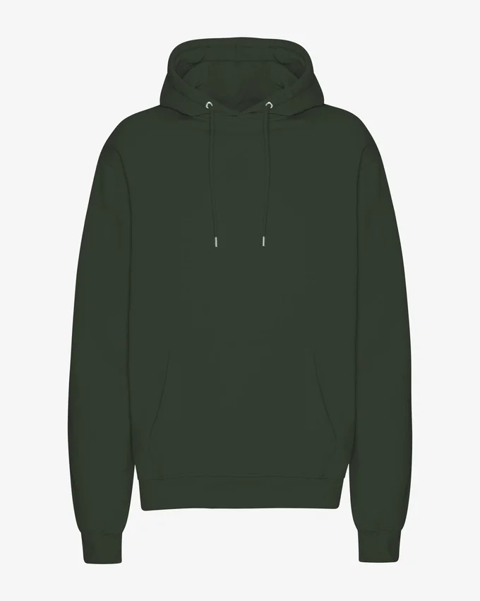 Sweat à capuche Classic Organic en coton bio - Vert chasseur