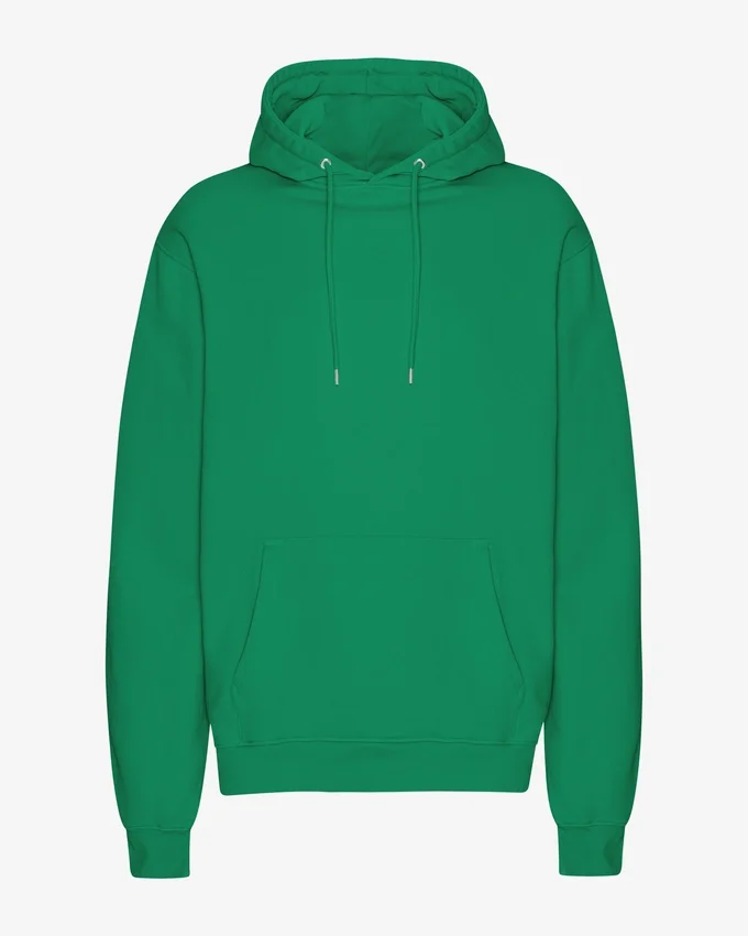 Sweat à capuche Classic Organic en coton bio - Vert Kelly