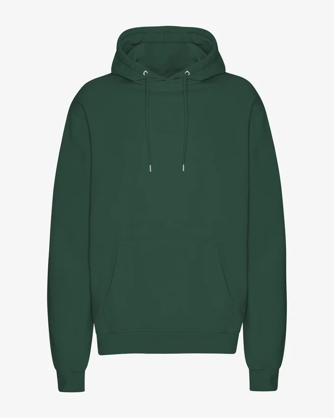 Sweat à capuche Classic Organic en coton bio - Vert émeraude