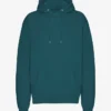 Sweat à capuche Classic Organic en coton bio - Vert océan