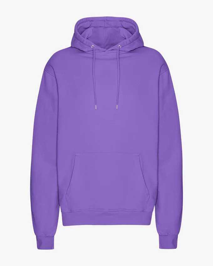 Sweat à capuche Classic Organic en coton bio - Violet ultra
