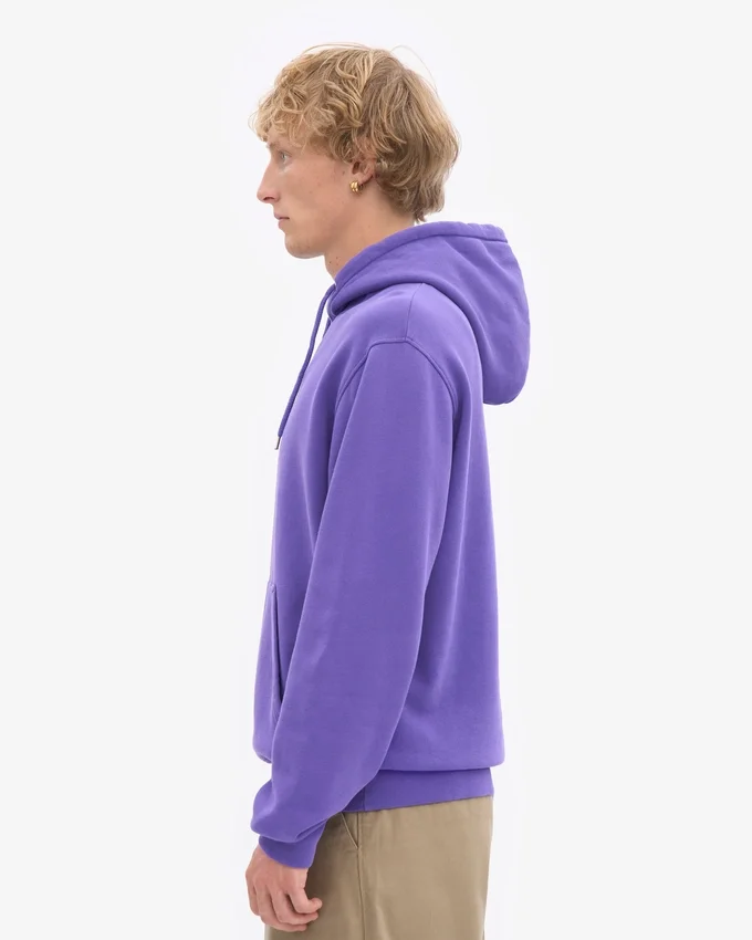 Sweat à capuche Classic Organic en coton bio - Violet ultra