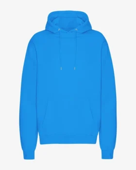 Sweat à capuche Classic Organic en laine bio - Bleu Pacifique