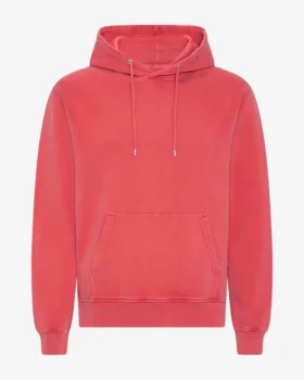 Sweat à capuche Classic Organic - Rouge délavé