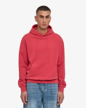 Sweat à capuche Classic Organic – Rouge délavé